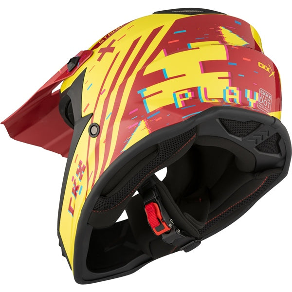 CKX TX019Y ERROR YOUTH HELMET 2026 - Matte Red/Yellow