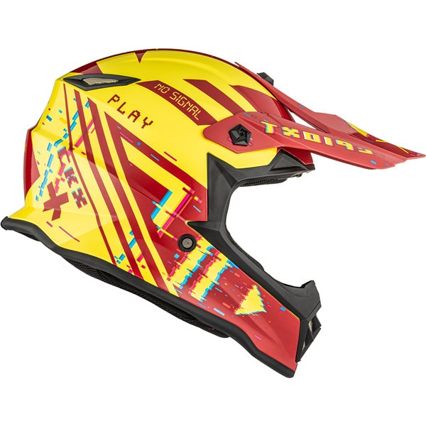 CKX TX019Y ERROR YOUTH HELMET 2026 - Matte Red/Yellow