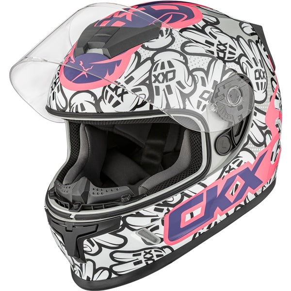 CKX RR24Y PEACE HELMET in Glossy White