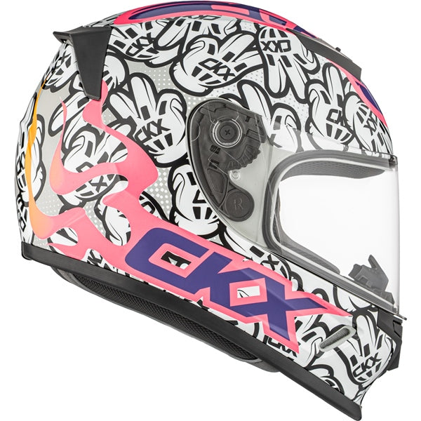 CKX RR24Y PEACE HELMET in Glossy White