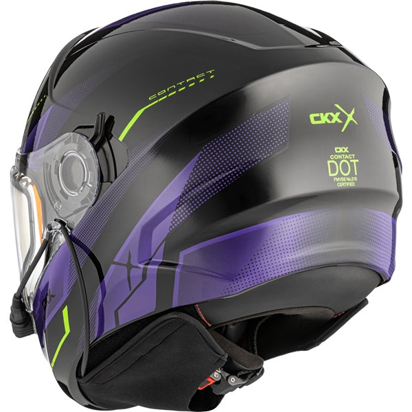 CKX Contact Free-face helmets - Winter 2027 Limited Edition in Glossy Purple - Photochromic Electric Double Lens