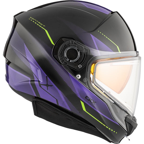 CKX Contact Free-face helmets - Winter 2027 Limited Edition in Glossy Purple - Photochromic Electric Double Lens