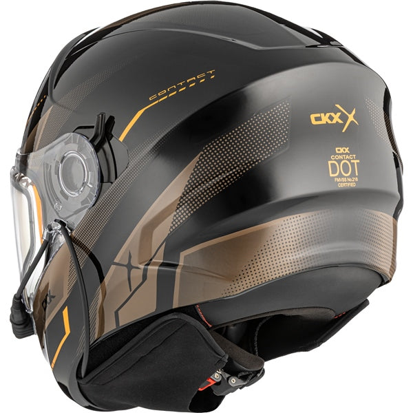 CKX CONTACT ARTIK HELMET ELECTRIC DOUBLE LENS in Glossy Brown/Orange