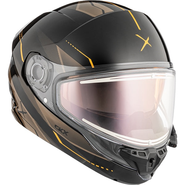 CKX CONTACT ARTIK HELMET ELECTRIC DOUBLE LENS in Glossy Brown/Orange