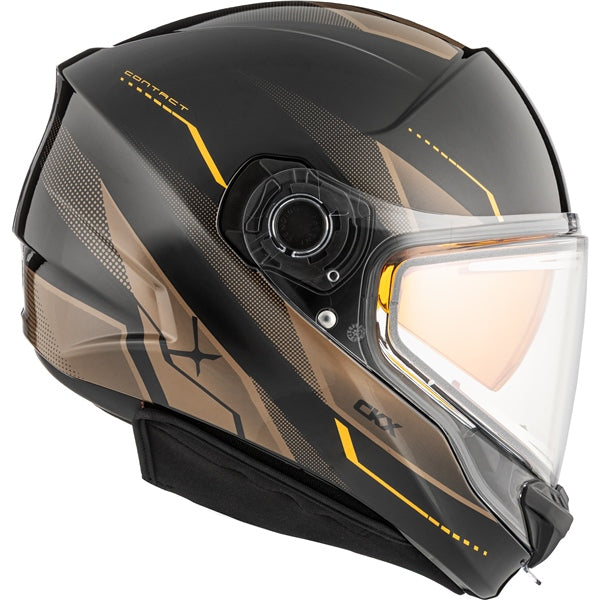 CKX CONTACT ARTIK HELMET ELECTRIC DOUBLE LENS in Glossy Brown/Orange