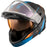 CKX CONTACT EDGE HELMET ELECTRIC DOUBLE LENS in Matte Blue/Orange