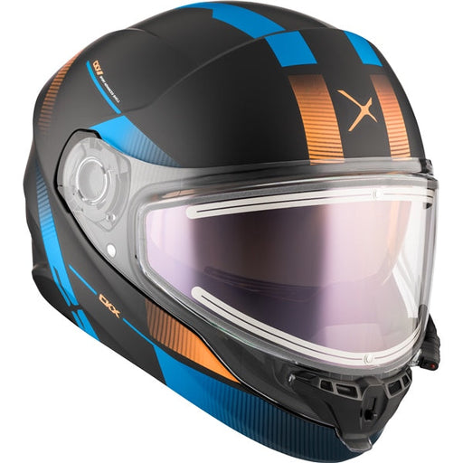 CKX CONTACT EDGE HELMET ELECTRIC DOUBLE LENS in Matte Blue/Orange