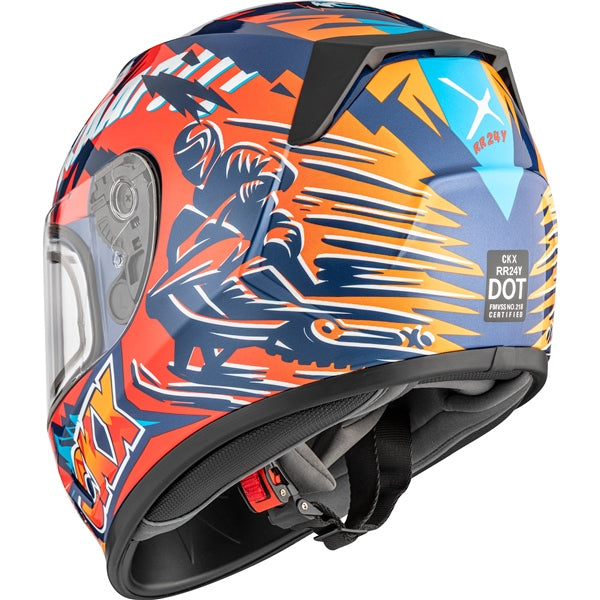 CKX RR24Y SLEDDER HELMET in Orange/Red