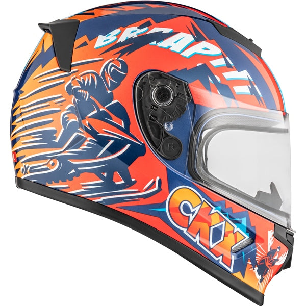 CKX RR24Y SLEDDER HELMET in Orange/Red