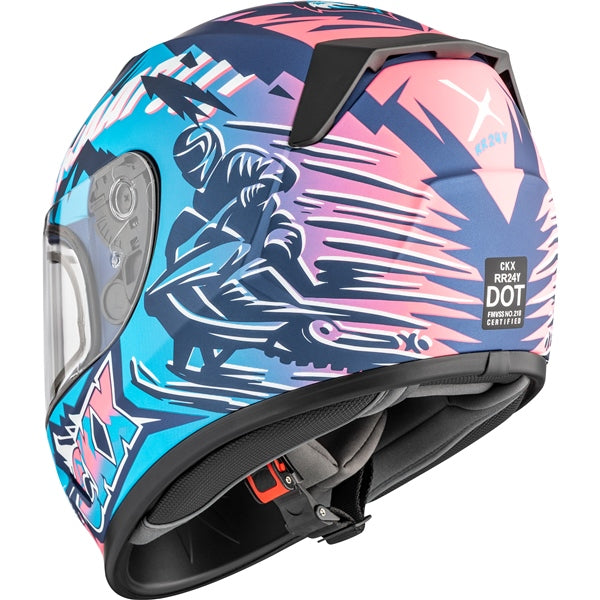 CKX RR24Y SLEDDER HELMET in Blue/Red