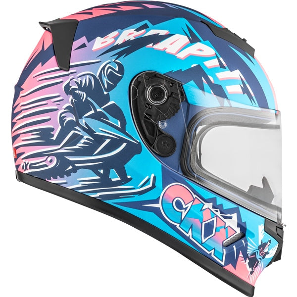 CKX RR24Y SLEDDER HELMET in Blue/Red
