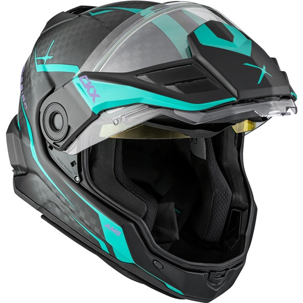 CKX MISSION AMS CARBON FURY HELMET in Matte Turquoise