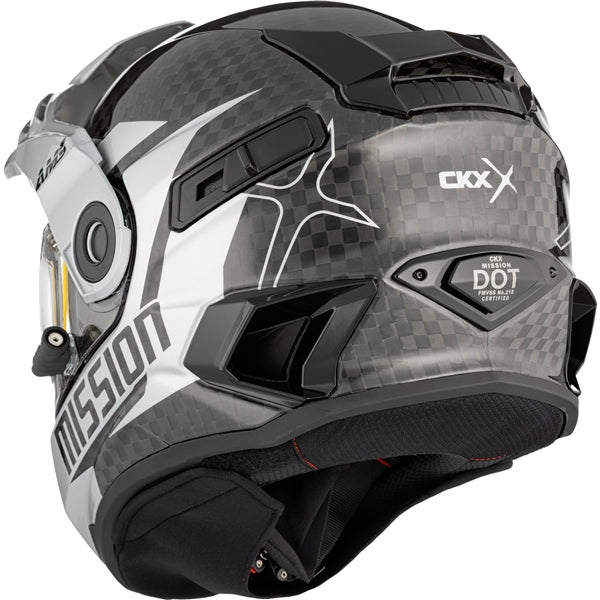 CKX Mission AMS Alaska Free-face Helmet in Glossy Silver