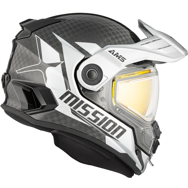 CKX Mission AMS Alaska Free-face Helmet in Glossy Silver