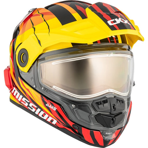 CKX MISSION AMS CLAW HELMET in Glossy Yellow/Orange/Red