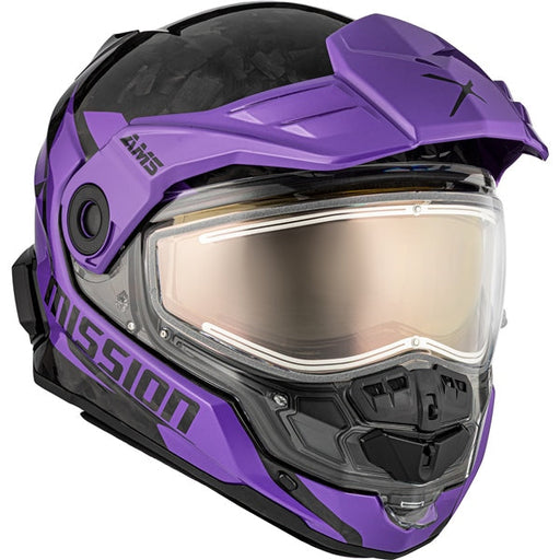CKX Mission AMS Free-face helmets - Winter 2027 Limited Edition in Glossy Purple - Photochromic Electric Double Lens