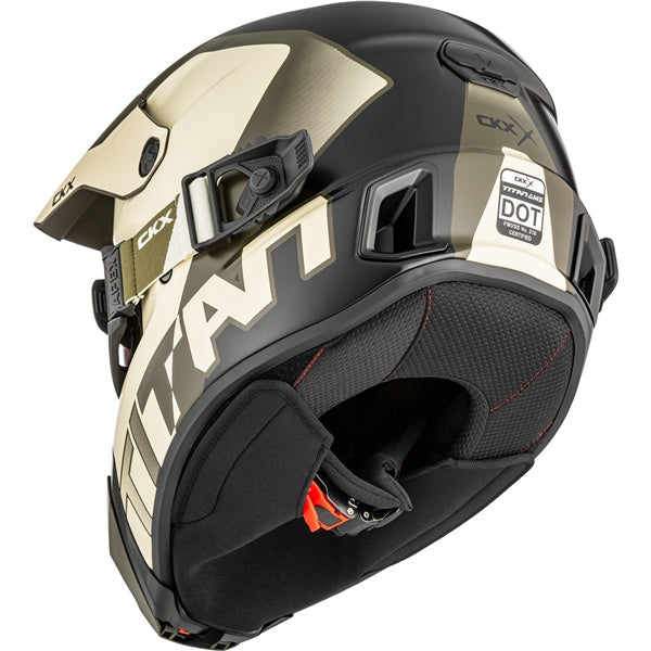 CKX Titan AMS Nunavut Helmet - Double Lens in Matte Beige/Green