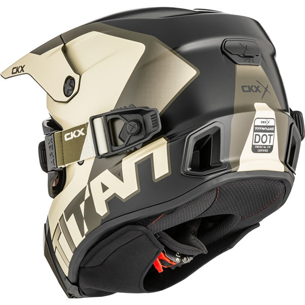 CKX Titan AMS Nunavut Helmet - Double Lens in Matte Beige/Green