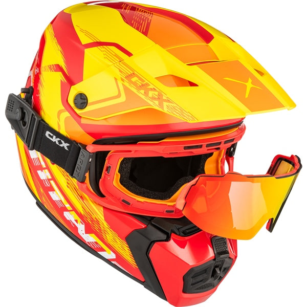 CKX Titan AMS Concordia Helmet in Glossy Red/ORange/Yellow