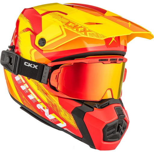 CKX Titan AMS Concordia Helmet in Glossy Red/ORange/Yellow