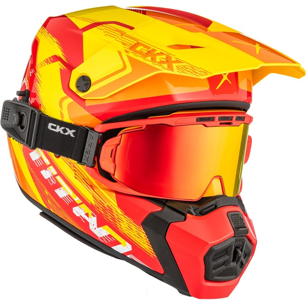 CKX Titan AMS Concordia Helmet in Glossy Red/ORange/Yellow