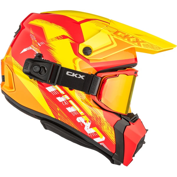CKX Titan AMS Concordia Helmet in Glossy Red/ORange/Yellow