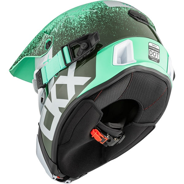 CKX Titan AMS Vaneer Helmet - Double Lens in Glossy Green