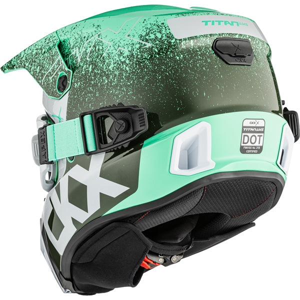 CKX Titan AMS Vaneer Helmet - Double Lens in Glossy Green