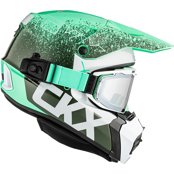 CKX Titan AMS Vaneer Helmet - Double Lens in Glossy Green