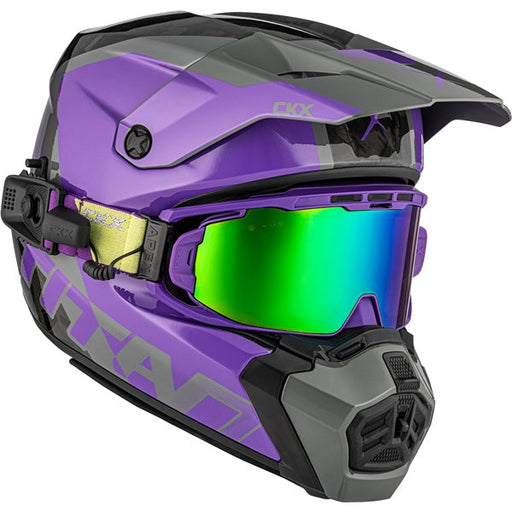 CKX Titan Off-road helmets - Winter 2027 Limited Edition in Matte Purple - Electronic Double Lens