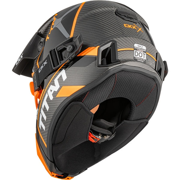 CKX Titan AMS Conrod Off-Road Helmets 2026 in Matte Orange - Double Lens