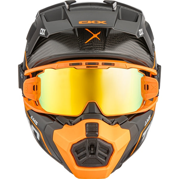 CKX Titan AMS Conrod Off-Road Helmets 2026 in Matte Orange - Double Lens