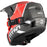 CKX Titan AMS Conrod Off-Road Helmets 2026 in Matte Red - Double Lens