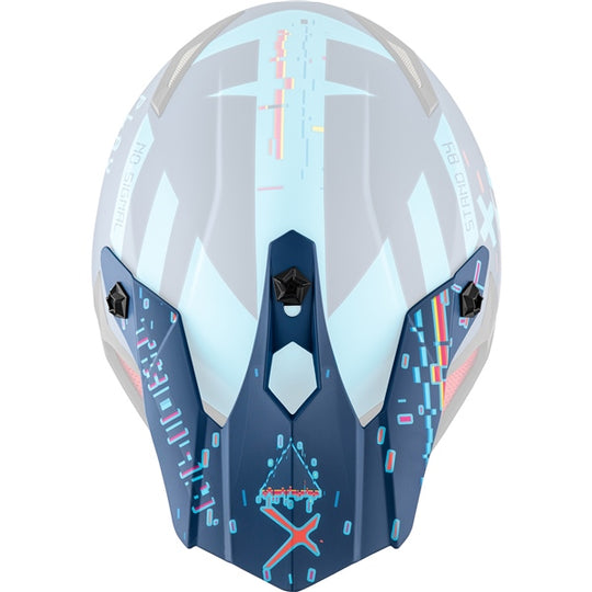 CKX TX019Y ERROR HELMET - REPLACEMENT PEAK in Matte Blue