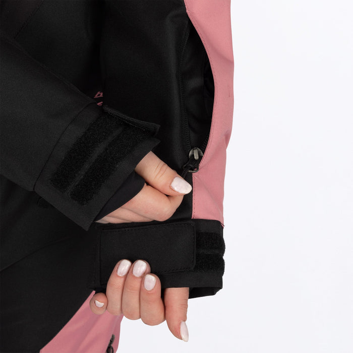 FXR Women's Cold Cross CX F.A.S.T.™ Monosuit in Black/Rose