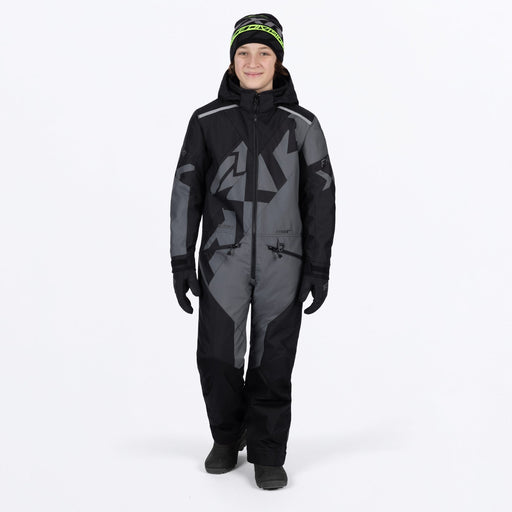 FXR YOUTH COLD CROSS CX MONOSUIT 2025 - Black/Charcoal