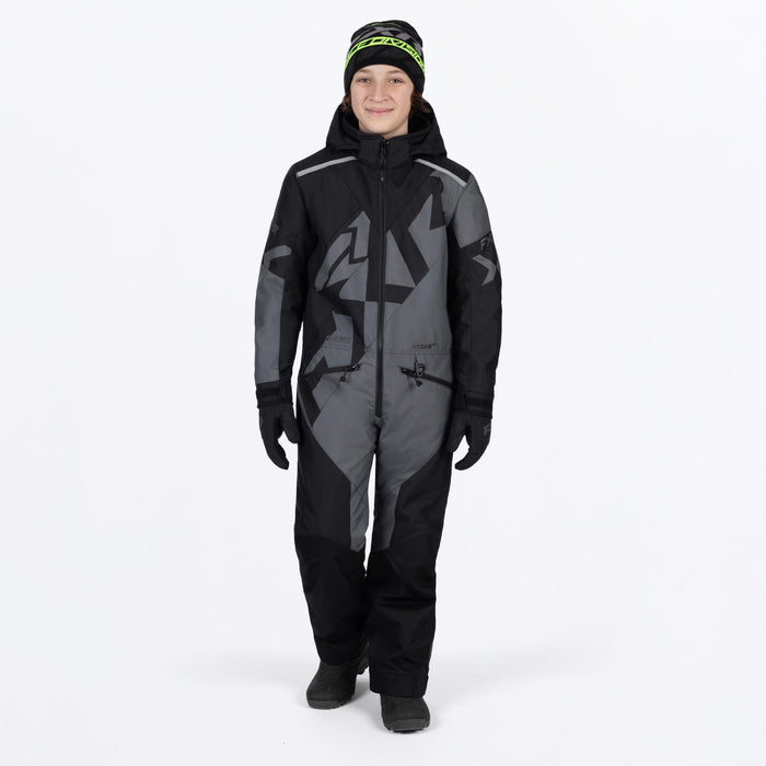 FXR YOUTH COLD CROSS CX MONOSUIT 2025 - Black/Charcoal