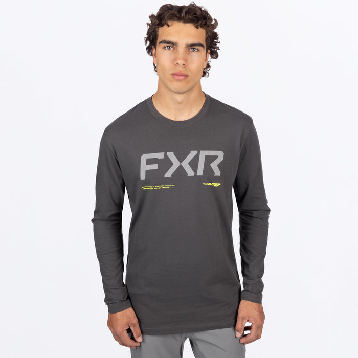 FXR HYDROGEN PREMIUM LONGSLEEVE 2025 - Asphalt/HiVis