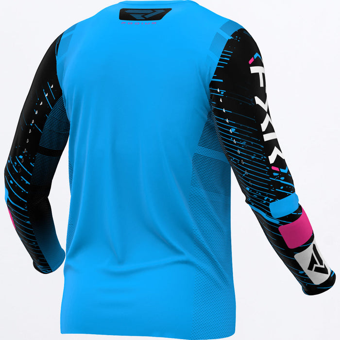 FXR PODIUM JERSEY 2025 in Cyan/Black/Pink