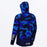 FXR DERBY CAMO AIR UPF PULLOVER HOODIE 2025 in Blue Camo/Lime