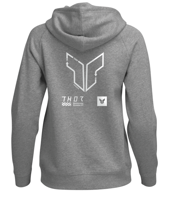 THOR TRAX PULLOVER WOMEN'S HOODY 2025 in Heather Gray