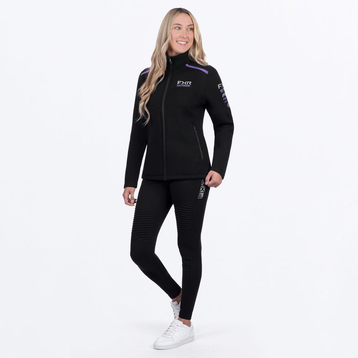 FXR RACE DIVISION TECH ZIP-UP 2025 - Black/Amethyst