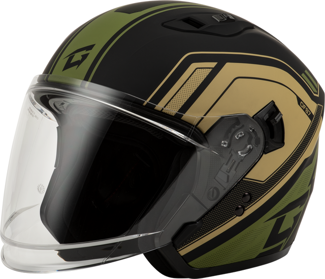 GMAX OF-87 DUKE HELMET 2026 in Beige/Green