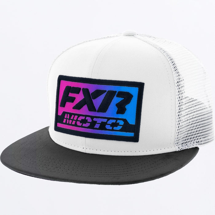 FXR Moto Youth Hat in Bone//NightClub