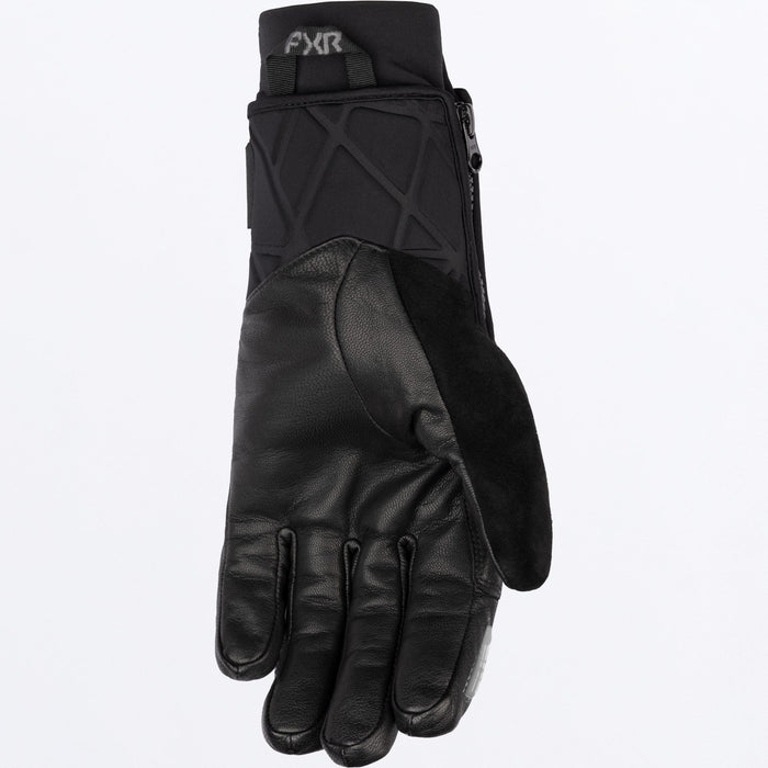 FXR HELIUM LEATHER SHORT CUFF GLOVE 2025 - Black