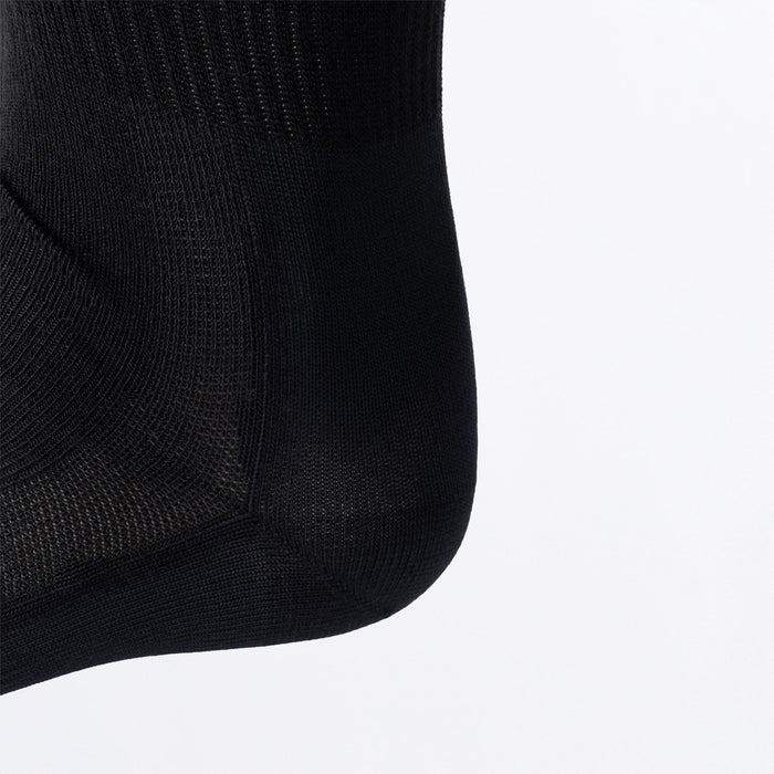 FXR TURBO ATHLETIC SOCK (3 PACK) SNOW 2027 in Black