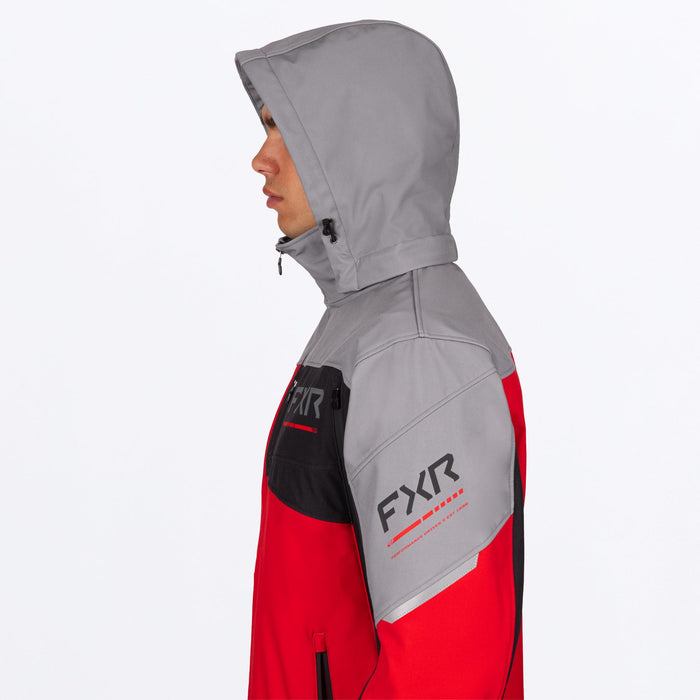 FXR ASCEND SOFTSHELL JACKET in Red/Ti
