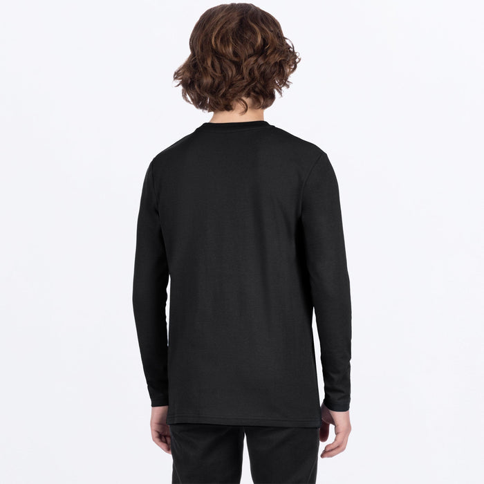 FXR YOUTH HYDROGEN PREMIUM LONGSLEEVE 2025 - Black/Moss