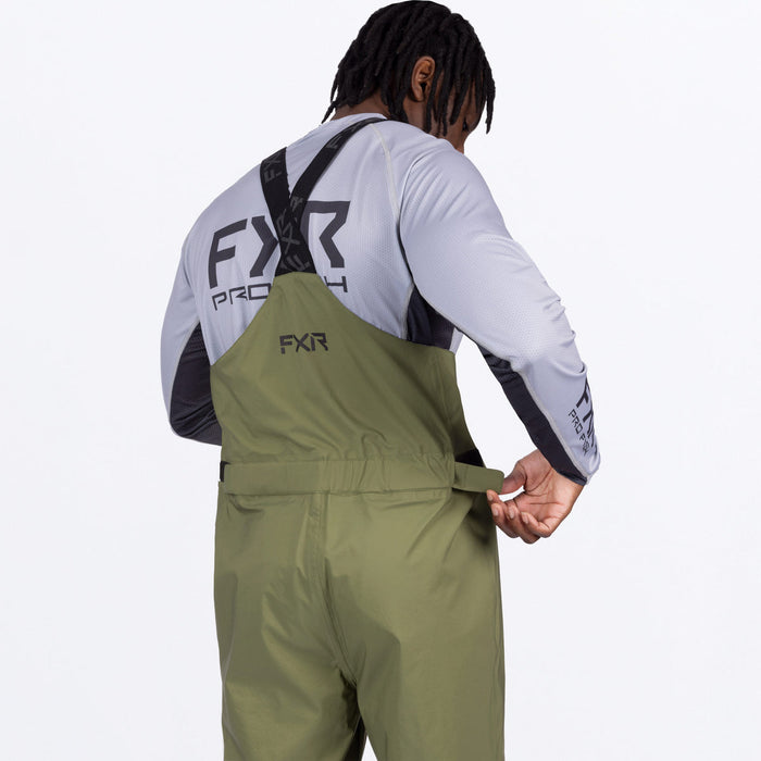 FXR Adventure Lite Tri-Laminate Bib Pants in Moss