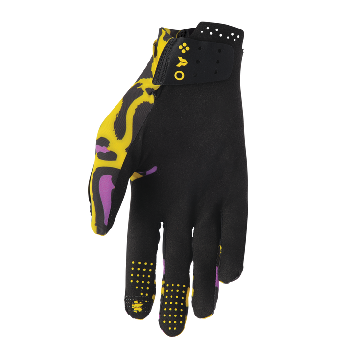 THOR SPORTMODE CHEETAH GLOVES 2026 in Yellow/Purple